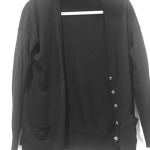 Vince lightweight black open cardigan